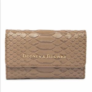 Dooney & Bourke Python Embossed Leather Wallet NWT